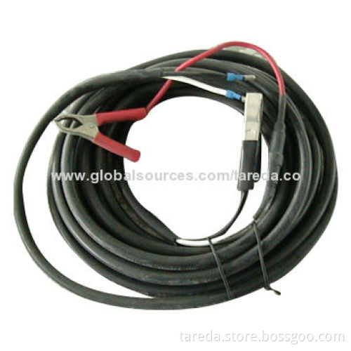 Alligator Clips to DC 5.5mm Cable Assemble, Black, White and Red Colors